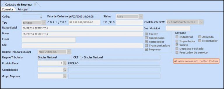 Como Cadastrar Empresas No Futura EFD – FEF01 – Futura Sistemas ...